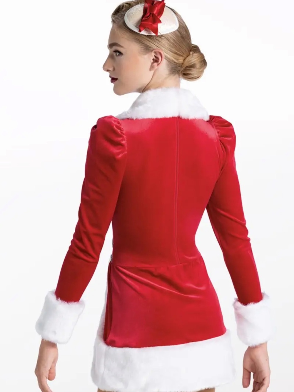 NWT Weissman 13540 Santa’s Gonna Rock And Roll Velvet Faux Fur Trim Costume MC - Picture 2 of 9